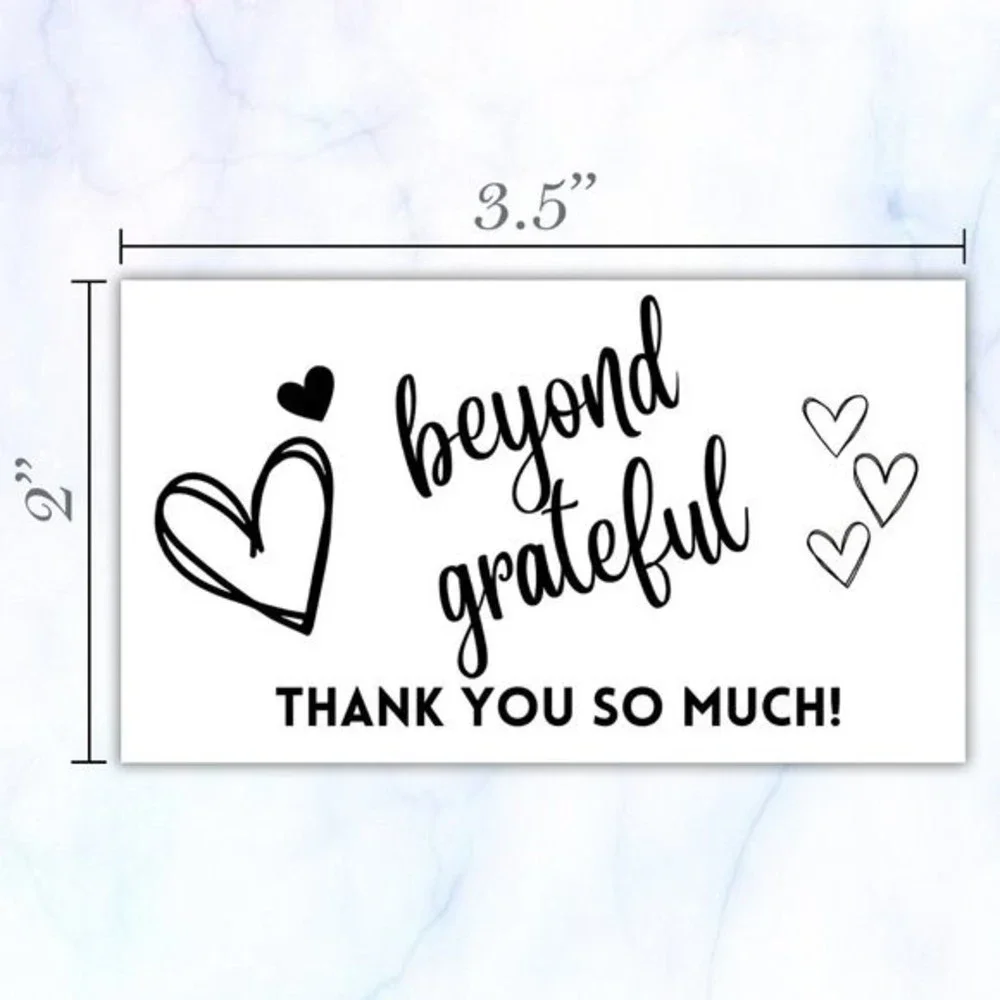 ♥️ 5x25 / 50 Thank Thank You Cards